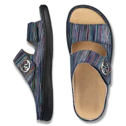 Femme idéalsko Spécial Orthèses|Chaussures À Scratches<Chaussures de confort Helvesko : modèle Malta, bleu multi