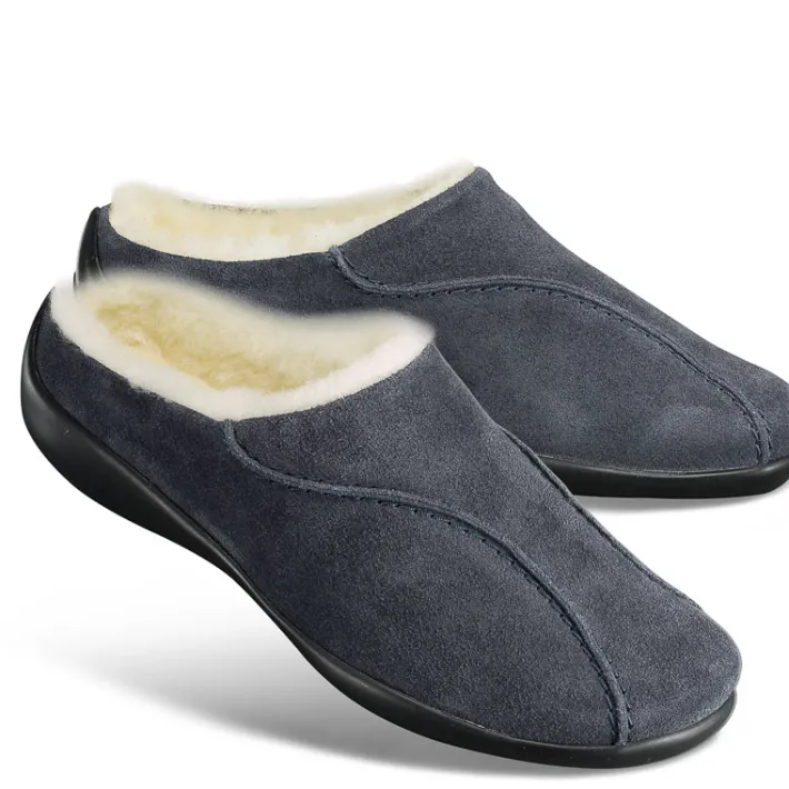 Femme idéalsko Chaussures D'hiver|Sandales / Mules<Chaussures de confort LadySko : modèle Roswitha, bleu