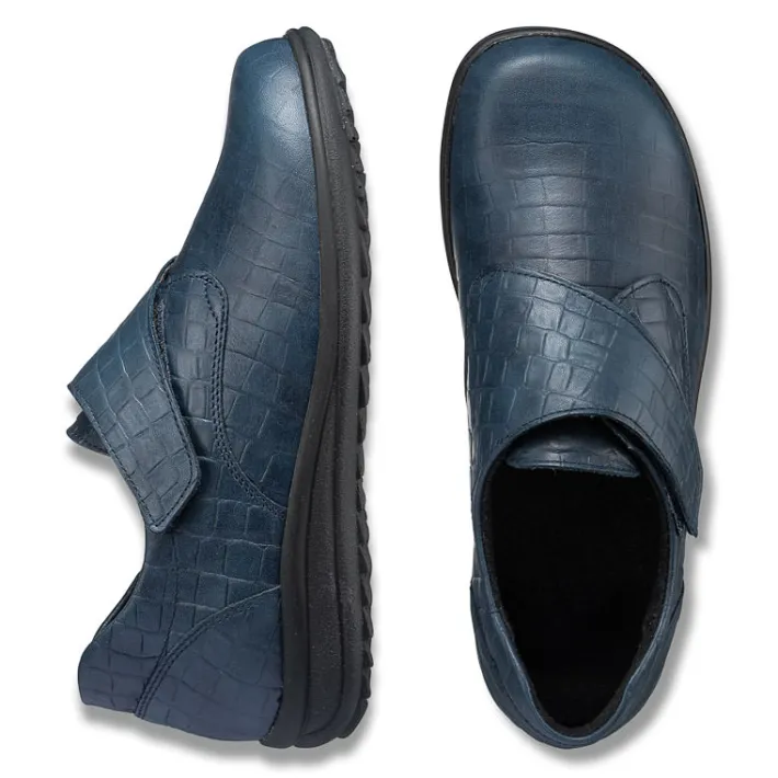 Femme idéalsko Spécial Orthèses|Chaussures À Scratches<Chaussures de confort LadySko : modèle Vera II, bleu foncé