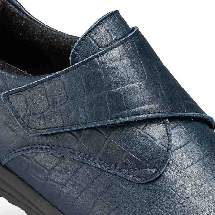 Femme idéalsko Spécial Orthèses|Chaussures À Scratches<Chaussures de confort LadySko : modèle Vera II, bleu foncé