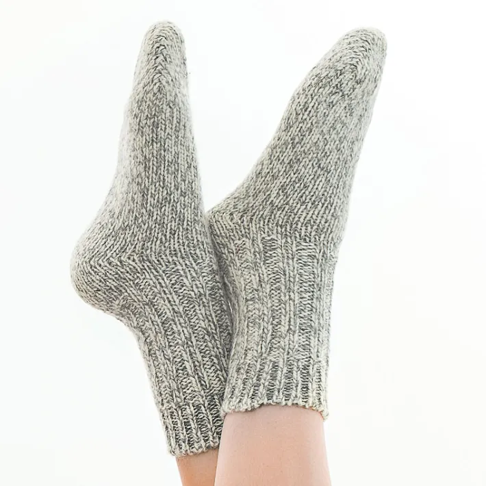 idéalsko Bas Et Chaussettes|Astuces Et Idées<Grosses chaussettes en laine gris