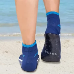 idéalsko Bas Et Chaussettes|Astuces Et Idées<Socquettes de plage protectrices bleu